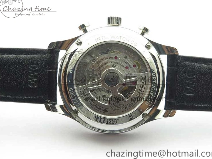 MIROTIME 0520 Elegant Portuguese IW371615 ZF 1:1 Best Edition SS Green Dial on Black Leather Strap A96355 V 7081